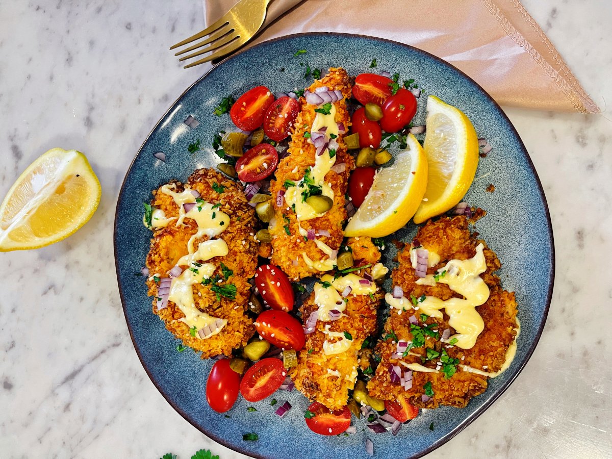 Grilled chicken with lemon