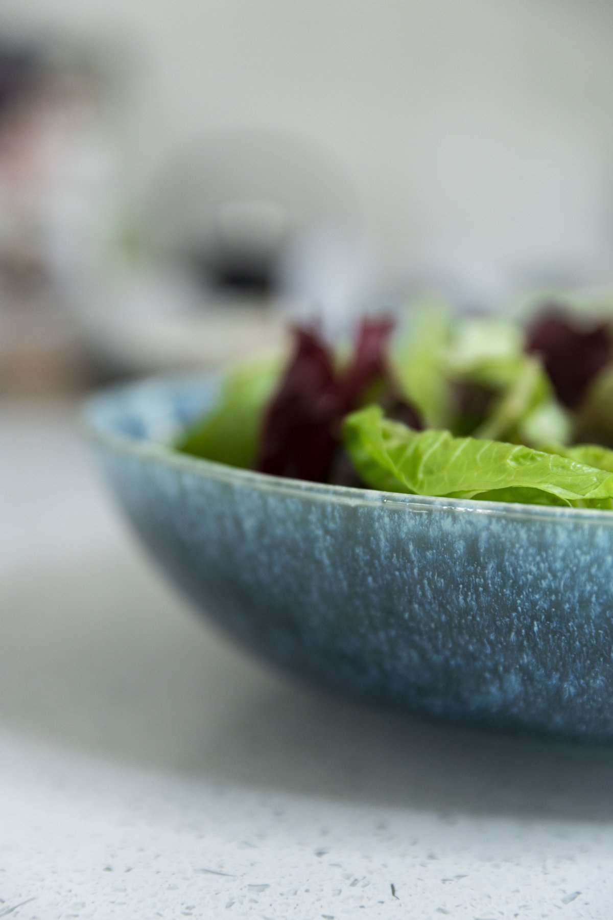 Bowl with green salad
