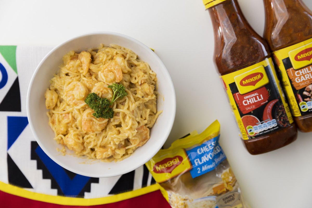 Maggi noodles in a bowl.