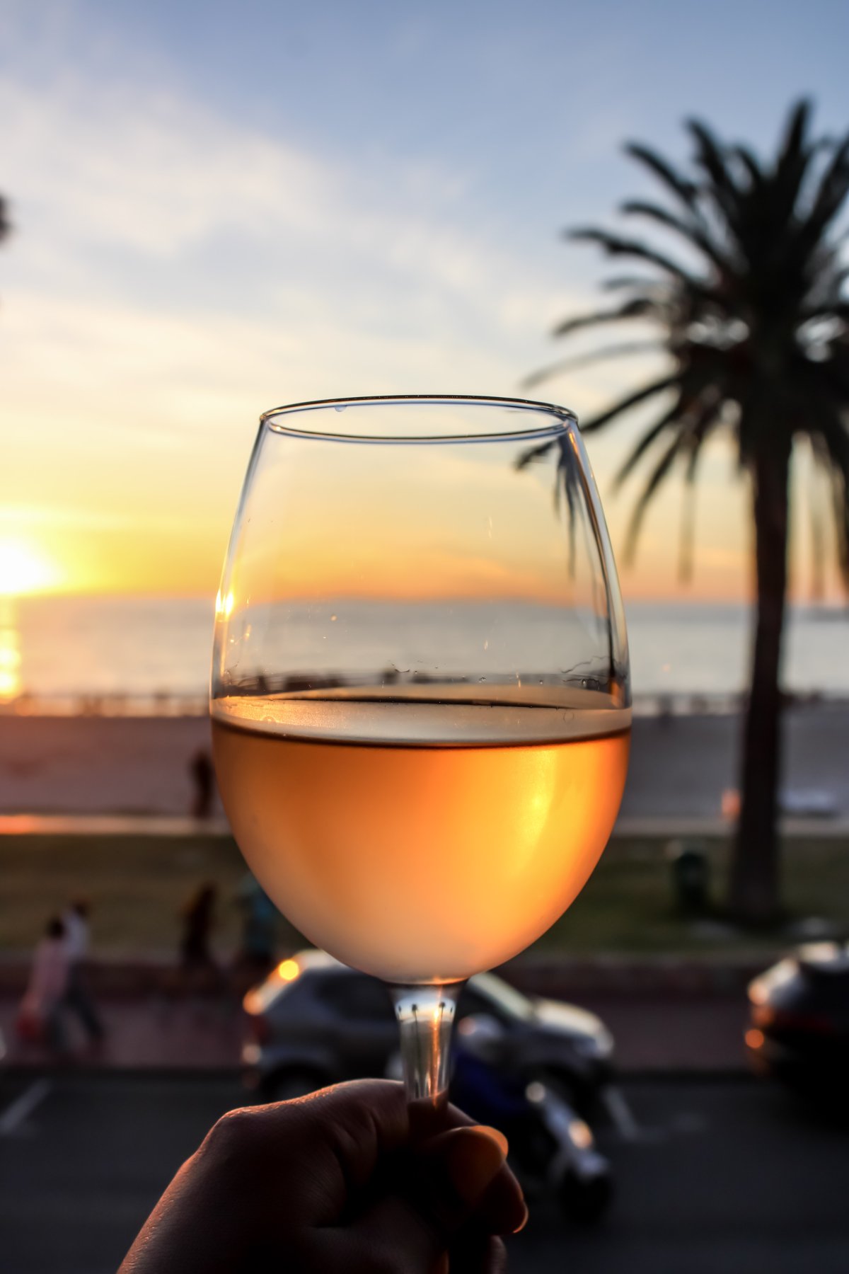Wine at Sunset