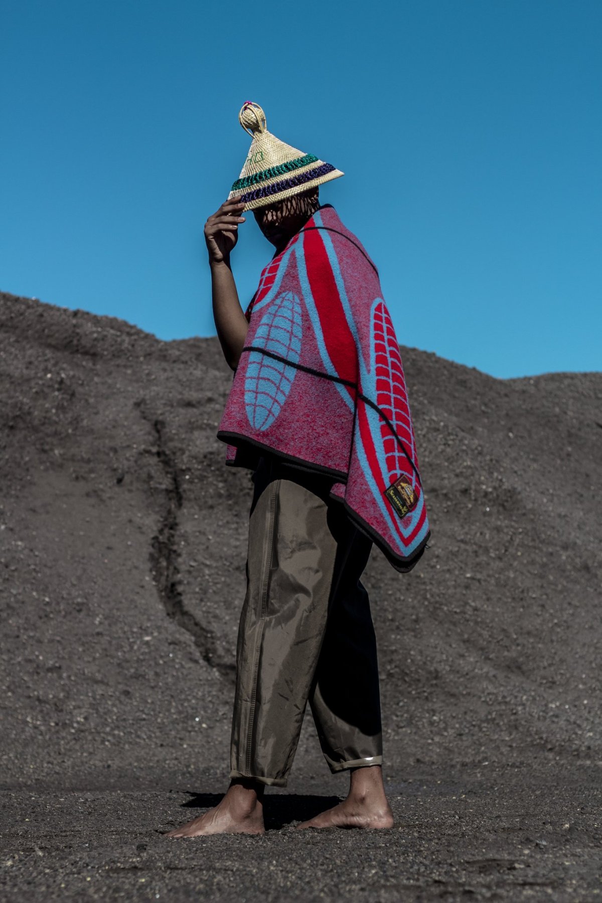 A Sotho man with a blanket
