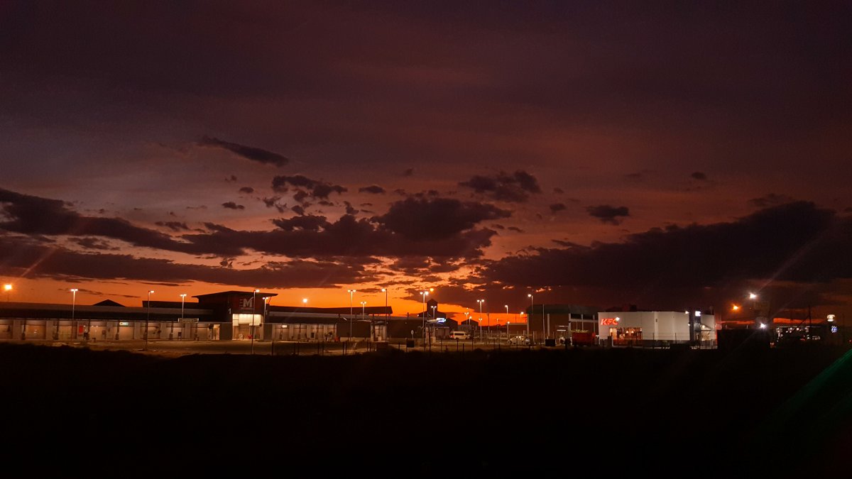 Motherwell Sunset - Winter