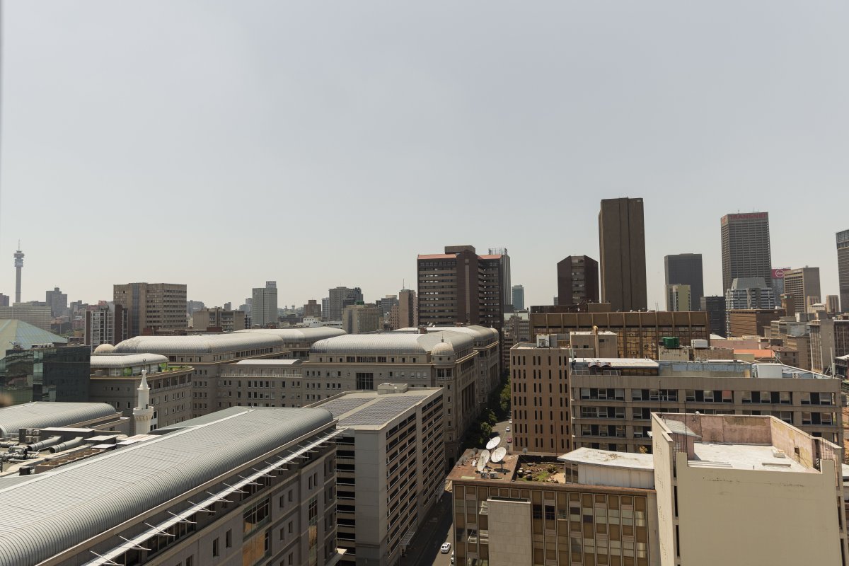 View of Johannesburg city from my window
