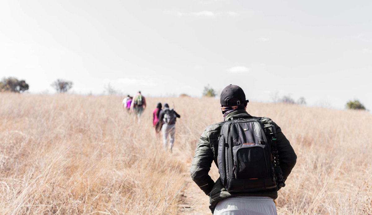 Black people hiking in North West