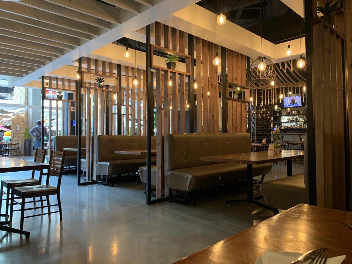 Lovely architecture at a restaurant in Clearwater Mall