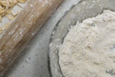 Flour and pasta roller