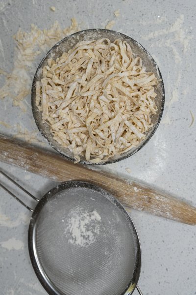 Home made pasta  flatlay