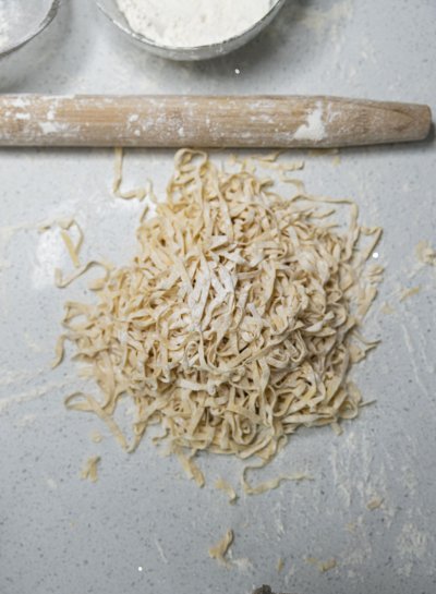 Home made pasta and flour