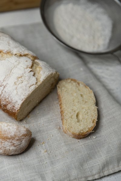 Home made bread from flour