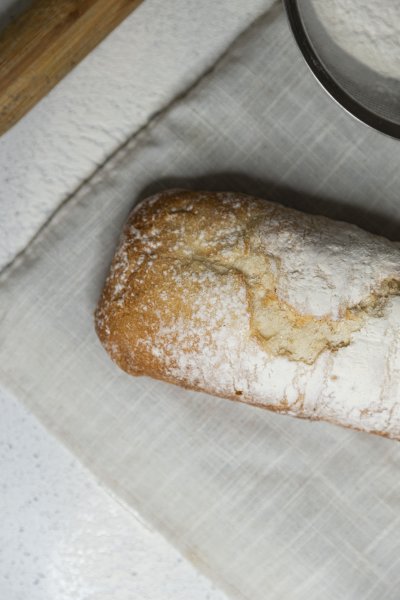 Home made bread on a table