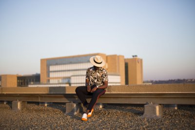 Sitting on the rooftop