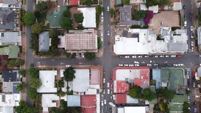 Melville street from the top