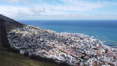 Cape Town from the mountains