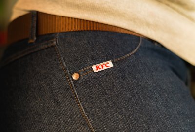 KFC badge on jeans