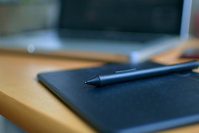 Retouching desk setup