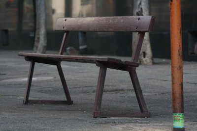 Brown bench in Johannesburg