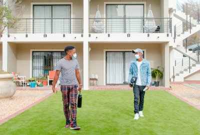 Black Men Walking during Lockdown