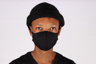 Black man wearing a face mask