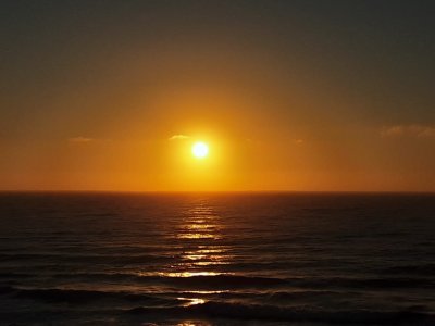 Golden hour just as the sun rises