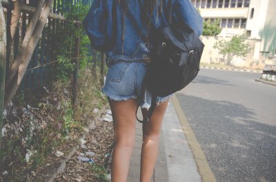 Black Lady in Denim