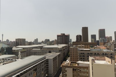 View of Johannesburg city from my window
