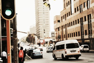 A shot of Johannesburg CBD during the day