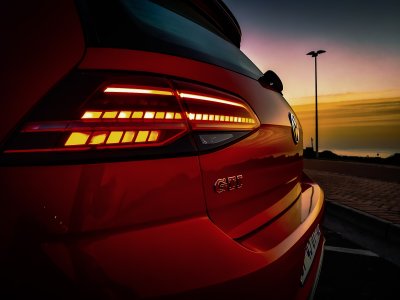 Limited edition VW Golf 7.5 GTI TCR rear light detail