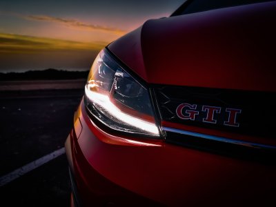 Limited edition VW Golf 7.5 GTI TCR badge detail