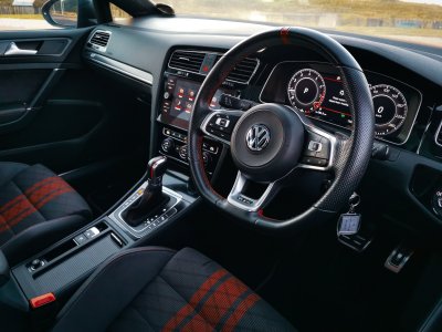 Limited edition VW Golf 7.5 GTI TCR  interior cockpit shot